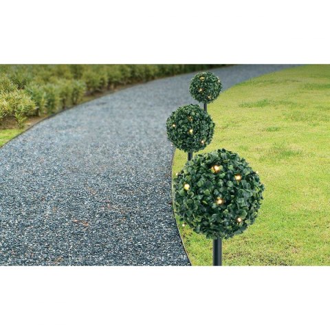Zestaw lamp solarnych 3 kul bukszpanowych 27led Zestaw lamp solarnych 3 kul bukszpanowych 27led