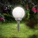 Lampa solarna kula mleczna 15x44cm