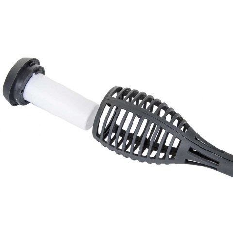 Pochodnia lampa solarna tańczące płomyki 12 led SMD szara Pochodnia lampa solarna tańczące płomyki 12 led SMD szara