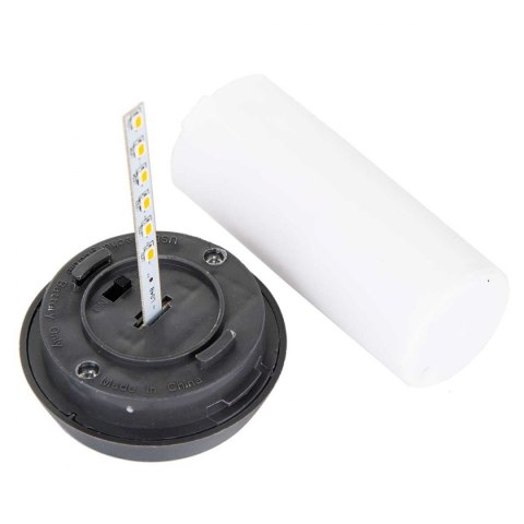 Pochodnia lampa solarna tańczące płomyki 12 led SMD szara Pochodnia lampa solarna tańczące płomyki 12 led SMD szara