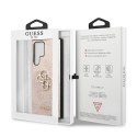 Guess 4G Big Metal Logo - Etui Samsung Galaxy S22 Ultra (różowy)