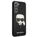 Karl Lagerfeld Saffiano Ikonik Karl`s Head - Etui Samsung Galaxy S22+ (czarny)