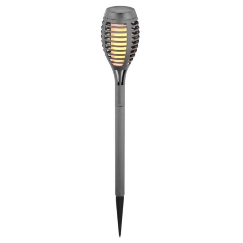Pochodnia lampa solarna tańczące płomyki 12 led SMD szara Pochodnia lampa solarna tańczące płomyki 12 led SMD szara