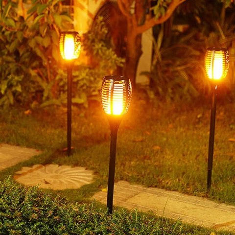 Lampa Ogrodowa Solarna Pochodnia Efekt Płomienia wys. 86cm, 36LED - 6szt Lampa Ogrodowa Solarna Pochodnia Efekt Płomienia wys. 86cm, 36LED - 6szt