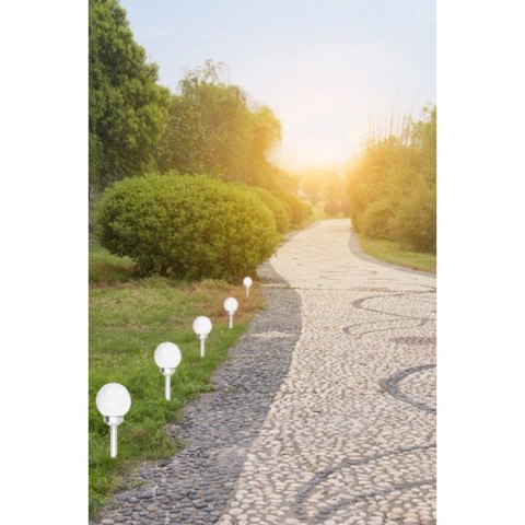Zestaw 9 Lamp solarnych kula mleczna 15x44cm Zestaw 9 Lamp solarnych kula mleczna 15x44cm