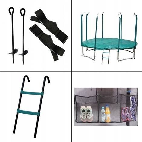 Trampolina Ogrodowa Jumpi 435cm/14FT Maxy Comfort Czarna Z Wewnętrzną Siatką Trampolina Ogrodowa Jumpi 435cm/14FT Maxy Comfort Czarna Z Wewnętrzną Siatką