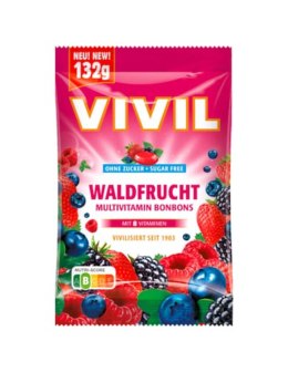 Vivil Waldfrucht Cukierki bez Cukru 132 g