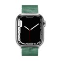 Crong Milano Steel - Pasek ze stali nierdzewnej do Apple Watch 38/40/41 mm (zielony)