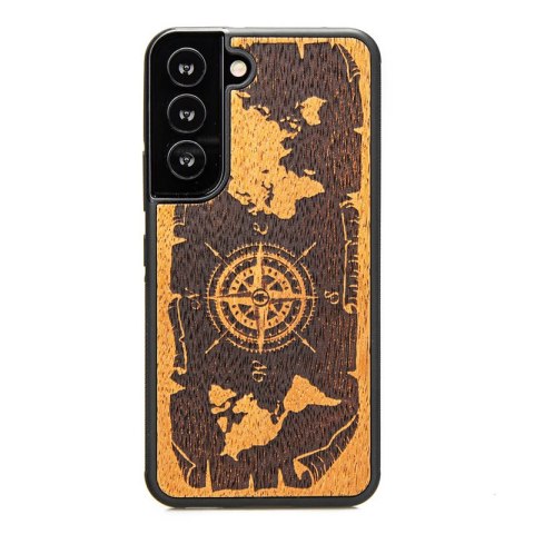 Bewood Róża Wiatrów Merbau - Etui do Samsung Galaxy S22 Bewood Róża Wiatrów Merbau - Etui do Samsung Galaxy S22