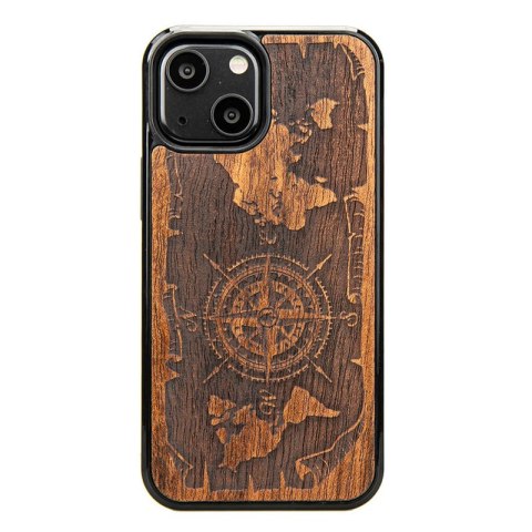 Bewood Róża Wiatrów Merbau - Etui do iPhone 13 Mini Bewood Róża Wiatrów Merbau - Etui do iPhone 13 Mini
