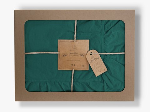 Pościel bawełniana DARK GREEN/160x200(P) STONEWASHED Pościel bawełniana DARK GREEN/160x200(P) STONEWASHED