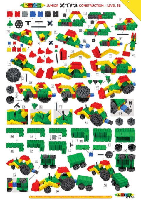 Morphun 10 Pojazdów 251 el. - Klocki konstrukcyjne Morphun 10 Pojazdów 251 el. - Klocki konstrukcyjne