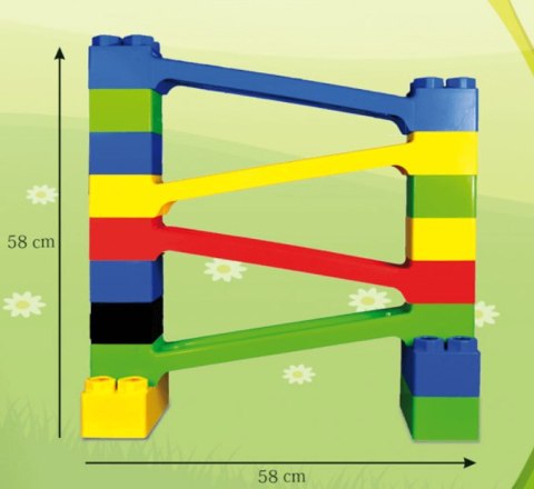 Klocki Giganty Pojazdy + Zjeżdżalnia 103 el. Klocki Giganty Pojazdy + Zjeżdżalnia 103 el.