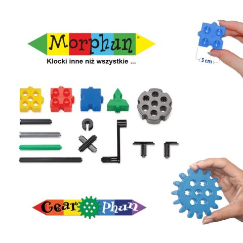 Morphun GearPhun Pojazdy 324 el. - Klocki konstrukcyjne Morphun GearPhun Pojazdy 324 el. - Klocki konstrukcyjne