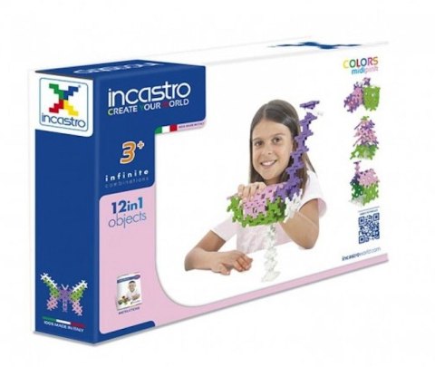 Incastro Midi Pink 60 el. - Klocki konstrukcyjne Incastro Midi Pink 60 el. - Klocki konstrukcyjne