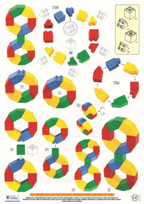 Morphun Hi-Qube Pre-school 80 el. - Klocki konstrukcyjne Morphun Hi-Qube Pre-school 80 el. - Klocki konstrukcyjne