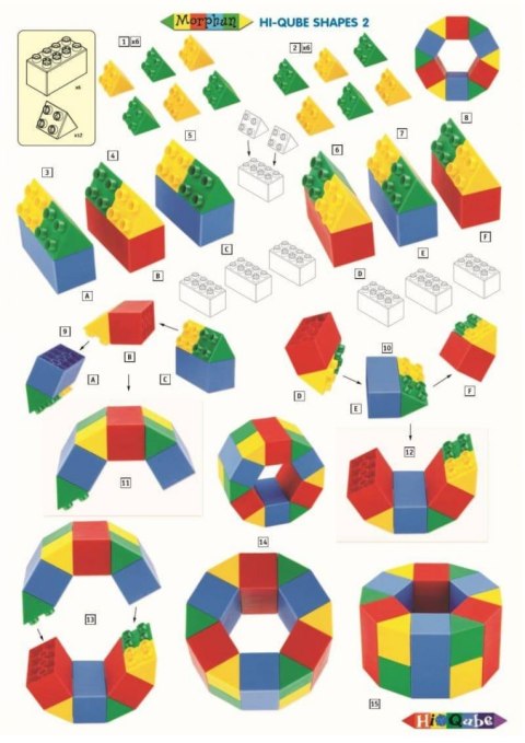 Morphun Hi-Qube Pre-school 80 el. - Klocki konstrukcyjne Morphun Hi-Qube Pre-school 80 el. - Klocki konstrukcyjne