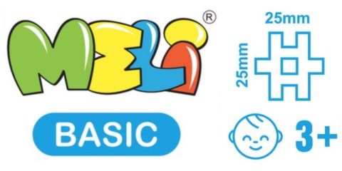 Klocki konstrukcyjne Meli Basic 50 el. Klocki konstrukcyjne Meli Basic 50 el.