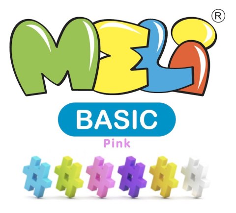 Klocki konstrukcyjne Meli Basic Pink 300 el. Klocki konstrukcyjne Meli Basic Pink 300 el.