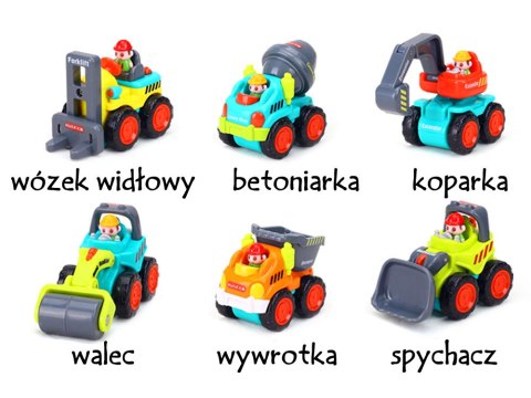 Autko budowlane Spychacz Dźwig Wywrotka ZA2343 Autko budowlane Spychacz Dźwig Wywrotka ZA2343