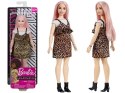 Barbie lalka Fashionistas sukienka panterka ZA3160