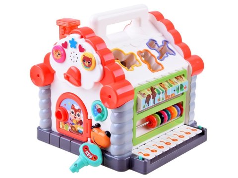 Interaktywny Domek sorter klocki zwierzątka ZA3518 Interaktywny Domek sorter klocki zwierzątka ZA3518