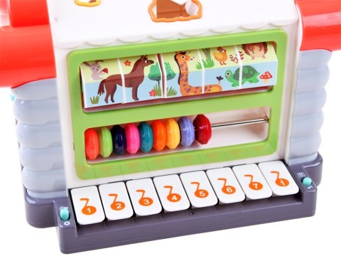 Interaktywny Domek sorter klocki zwierzątka ZA3518 Interaktywny Domek sorter klocki zwierzątka ZA3518