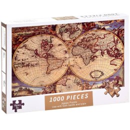 Puzzle antyczna stara MAPA ŚWIATA 1000 ele ZA3963