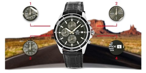 Zegarek Męski CASIO EDIFICE EFR-526L-1AVUEF 10 BAR Zegarek Męski CASIO EDIFICE EFR-526L-1AVUEF 10 BAR