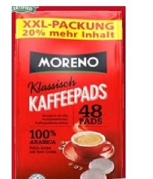 Moreno XXL Klassisch Kawa w Padach 48 szt.