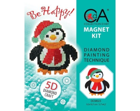Diamentowa Mozaika z magnesem Pingwin Diamentowa Mozaika z magnesem Pingwin