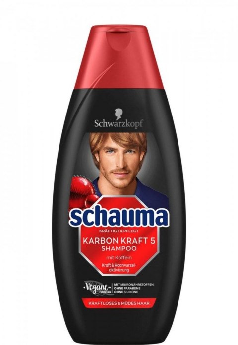 Schauma Men Karbon Kraft 5 Szampon do Włosów 350 ml DE