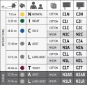 LD-C1C Mankiet dziecięcy 1W (18-26 cm, bawełna, bez relingu)