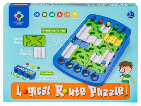 Edukacyjna, Logiczna Gra, Układanka, Puzzle, Tor Dla Kulek Edukacyjna, Logiczna Gra, Układanka, Puzzle, Tor Dla Kulek