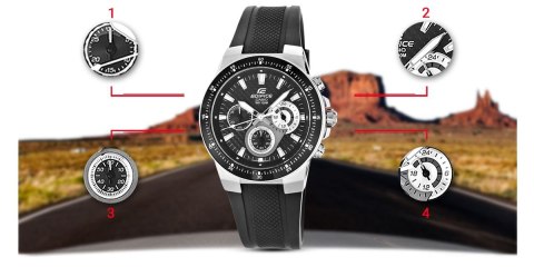 Zegarek Męski CASIO EDIFICE EF-552-1AVEF 10 BAR Zegarek Męski CASIO EDIFICE EF-552-1AVEF 10 BAR