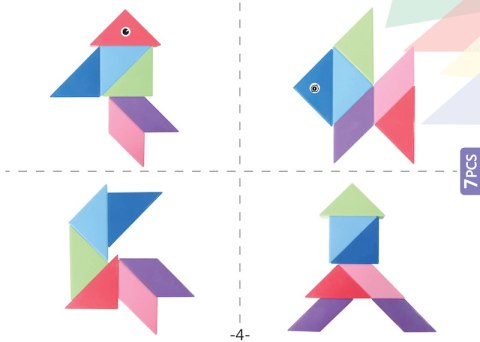 Klocki Magnetyczny Tangram - Magic Tangram 100el. Klocki Magnetyczny Tangram - Magic Tangram 100el.
