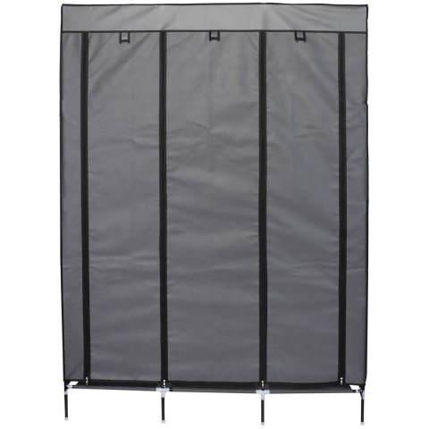 Garderoba szafa tekstylna 127x45x172 cm ciemnoszara Garderoba szafa tekstylna 127x45x172 cm ciemnoszara