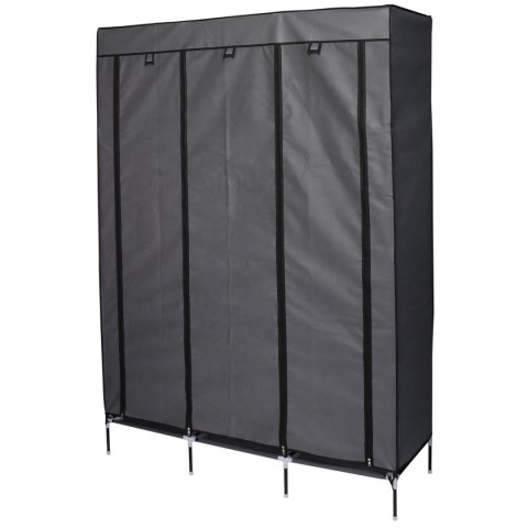 Garderoba szafa tekstylna 127x45x172 cm ciemnoszara Garderoba szafa tekstylna 127x45x172 cm ciemnoszara