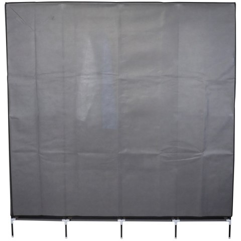 Garderoba szafa tekstylna 168x45x172 cm ciemnoszara Garderoba szafa tekstylna 168x45x172 cm ciemnoszara