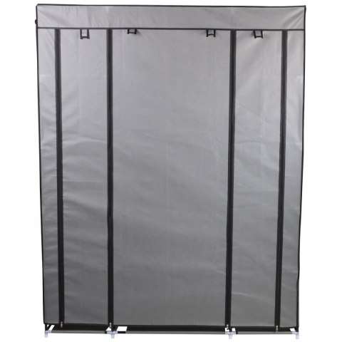 Szafa tekstylna garderoba 175x133x43cm ciemno-szara profil 13 mm Szafa tekstylna garderoba 175x133x43cm ciemno-szara profil 13 mm