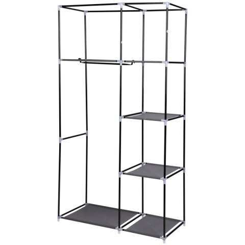 Szafa tekstylna garderoba 90x45x170cm ciemno-szara 8811 Szafa tekstylna garderoba 90x45x170cm ciemno-szara 8811