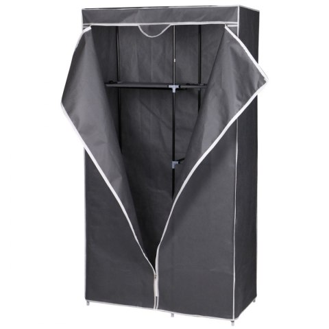 Szafa tekstylna garderoba 90x45x170cm ciemno-szara 8811 Szafa tekstylna garderoba 90x45x170cm ciemno-szara 8811