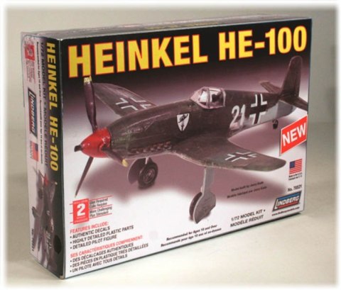 Model Plastikowy Do Sklejania Lindberg (USA) Samolot Heinkel HE-100