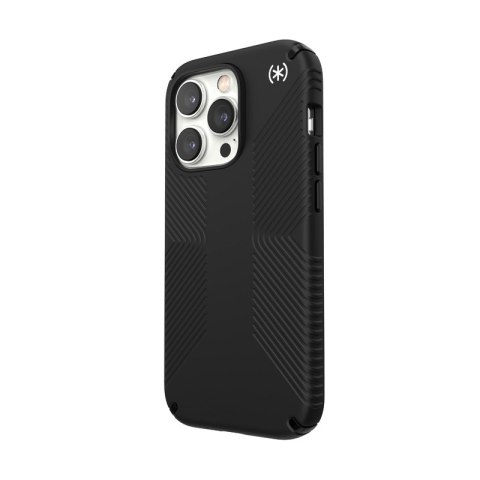 Speck Presidio2 Grip - Etui iPhone 14 Pro z powłoką MICROBAN (Black / Black / White)