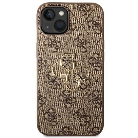 Guess 4G Big Metal Logo - Etui iPhone 14 (brązowy) Guess 4G Big Metal Logo - Etui iPhone 14 (brązowy)