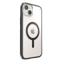 Speck Presidio Perfect-Clear with Impact Geometry + MagSafe - Etui iPhone 14 Plus z powłoką MICROBAN (Clear / Black)