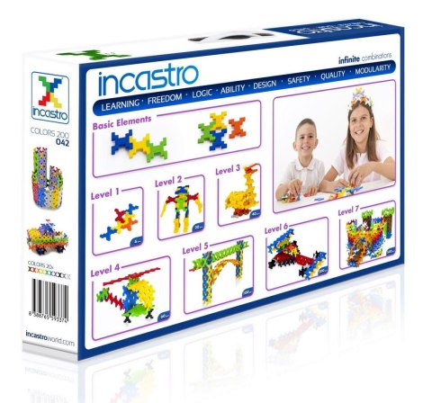 Incastro Pack 200 el. Klocki konstrukcyjne Incastro Pack 200 el. Klocki konstrukcyjne