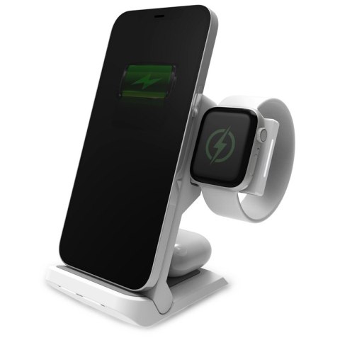 STM ChargeTree Go - Mobilna ładowarka bezprzewodowa 3w1 do iPhone, AirPods i Apple Watch (biały) STM ChargeTree Go - Mobilna ładowarka bezprzewodowa 3w1 do iPhone, AirPods i Apple Watch (biały)