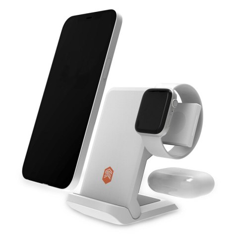 STM ChargeTree Go - Mobilna ładowarka bezprzewodowa 3w1 do iPhone, AirPods i Apple Watch (biały) STM ChargeTree Go - Mobilna ładowarka bezprzewodowa 3w1 do iPhone, AirPods i Apple Watch (biały)