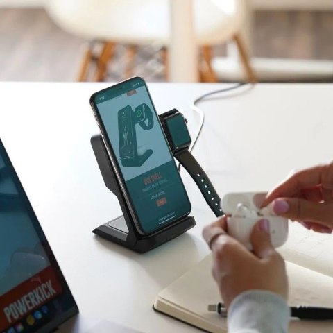 STM ChargeTree Go - Mobilna ładowarka bezprzewodowa 3w1 do iPhone, AirPods i Apple Watch (biały) STM ChargeTree Go - Mobilna ładowarka bezprzewodowa 3w1 do iPhone, AirPods i Apple Watch (biały)
